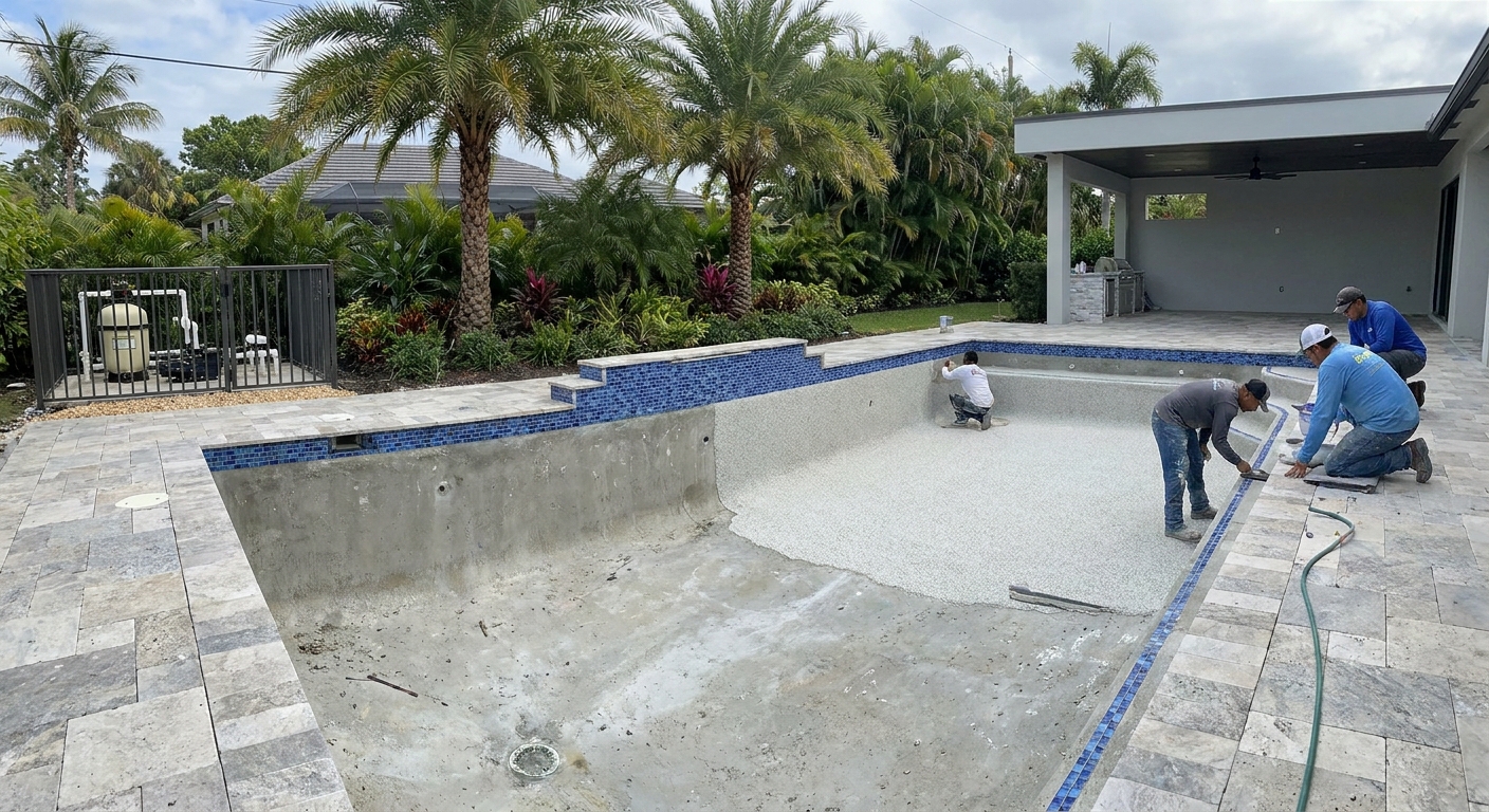 Remodeling your Wellington pool without starting over - modern pool renovation example