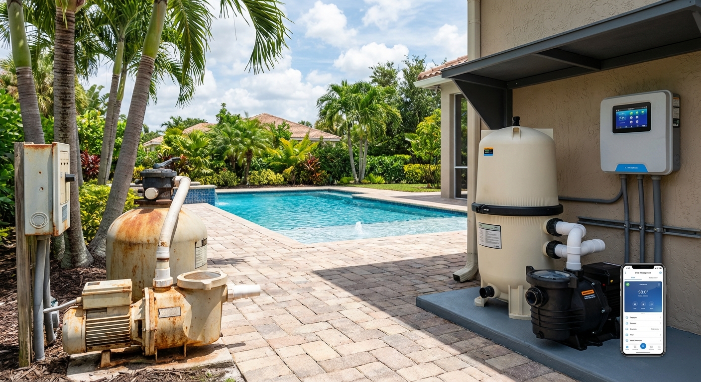 Modern pool equipment upgrades in Wellington save money and improve efficiency