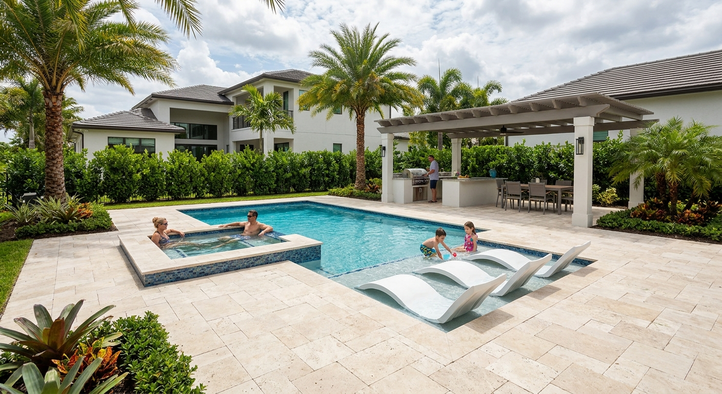 Pool renovation in Wellington transforming backyard usage